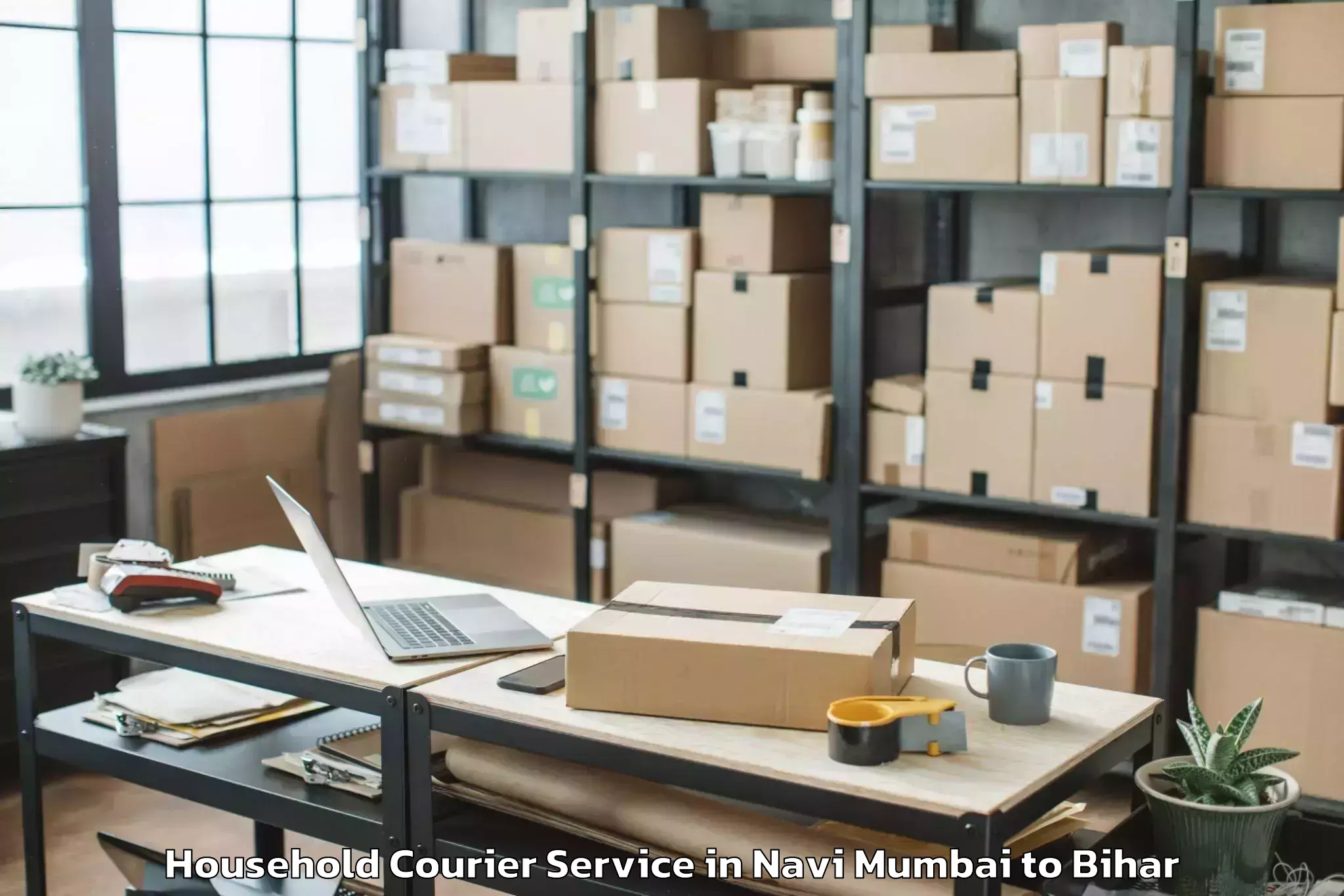 Comprehensive Navi Mumbai to Pandaul Household Courier